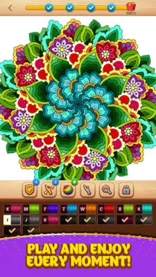 Cross Stitch Coloring Mandala android App screenshot 0