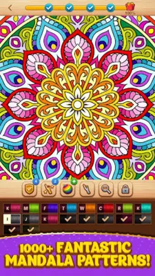 Cross Stitch Coloring Mandala android App screenshot 4